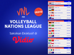 Jadwal Lengkap VNL 2022 Putra Live Akhir Pekan Ini