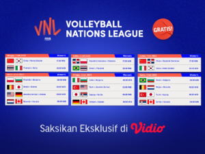 Jadwal Lengkap VNL 2022 Putri Pekan Ketiga