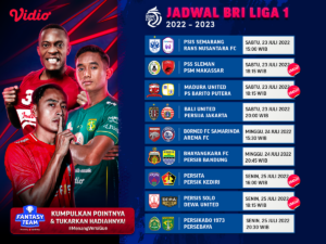 Jadwal Lengkap BRI Liga 1 2022-2023 Pekan 1