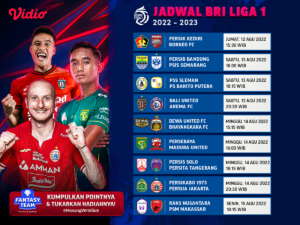 Jadwal Lengkap BRI Liga 1 2022/2023 Pekan 4