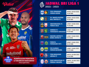 Jadwal BRI Liga 1 2022-2023 Pekan 5