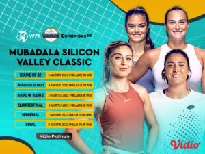 Jadwal WTA Tour 2022 San Jose - Mubadala Silicon Valley Classic