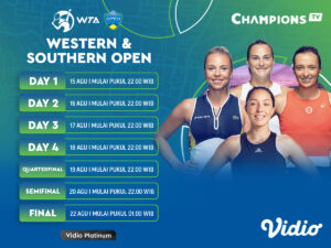 Jadwal Lengkap WTA Tour 2022 Western & Southern Open