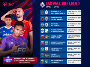 Simak Jadwal BRI Liga 1 2022-2023 Pekan 3