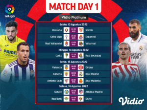 Jadwal Lengkap La Liga 2022/23 Pekan Pertama