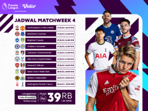 Jadwal Lengkap Liga Inggris 2022/23 Pekan Keempat