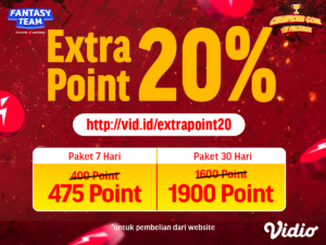 Beli Paket Champions Goal TV, Dapat 20% Extra Point di Fantasy Team!