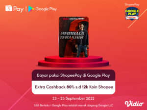 Langganan Vidio di Google Play, Bayar Pakai Shopee dapat Cashback