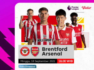 Link Live Streaming Brentford vs Arsenal