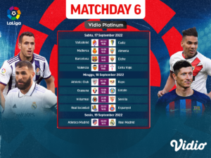 Jadwal La Liga 2022/23 Pekan 6