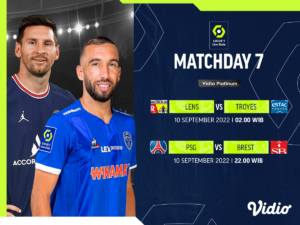 Jadwal Liga Prancis 2022/23 Pekan 7