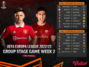 Jadwal Liga Europa 2022/23 Matchday 2