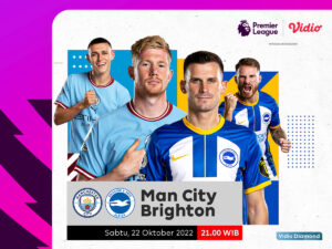 Live Streaming Man City vs Brighton di Premier League 2022/23