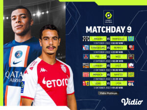 Jadwal Liga Prancis 2022/23 Pekan 9
