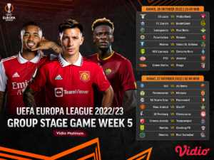 Jadwal Lengkap Liga Europa 2022/23 Matchday 5