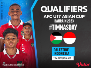 Link Live Streaming Indonesia vs Palestina di Kualifikasi Piala Asia U-17 2023