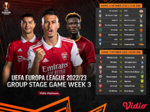 Jadwal Liga Europa 2022/23 Matchday 3