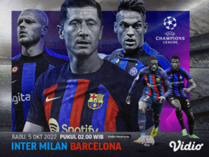 Link Live Streaming Inter Milan vs Barcelona di UCL 2022/23
