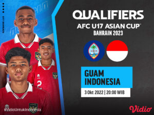 Link Live Streaming Indonesia vs Guam di Kualifikasi Piala Asia U-17 2023