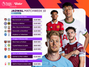 Jadwal Liga Inggris 2022/23 Pekan 10