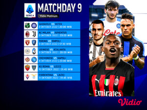 Jadwal Lengkap Serie A Italia 2022/23 Pekan 9