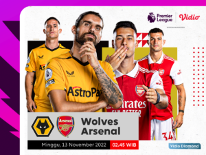 Link Live Streaming Wolves vs Arsenal di Premier League 2022-2023