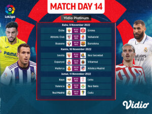 Jadwal Lengkap La Liga 2022/23 Pekan 14