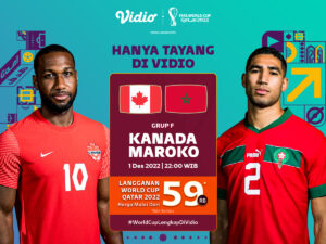 Jadwal Piala Dunia 2022: Kanada vs Maroko, Eksklusif Hanya di Vidio!
