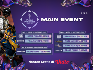Jadwal Piala Presiden Esports 2022