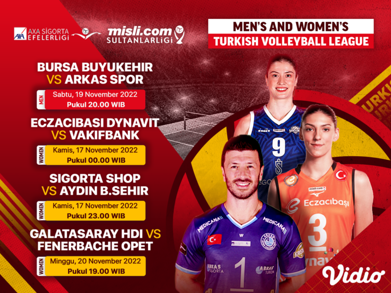 Jadwal Liga Voli Turki 2022-2023