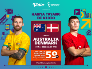 Jadwal Piala Dunia 2022: Australia vs Denmark, Eksklusif Hanya di Vidio!