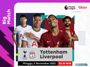Link Live Streaming Spurs vs Liverpool di Premier League 2022/23