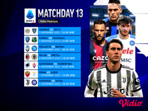 Jadwal Lengkap Liga Italia 2022/23 Pekan 13