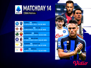 Jadwal Serie A Italia 2022/23 Pekan 14