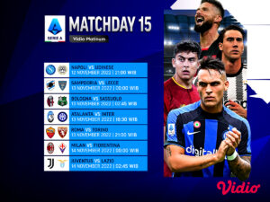 Jadwal Serie A Italia 2022/23 Pekan 15