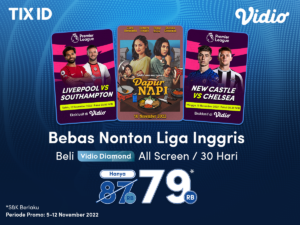 voucher Vidio Diamond All Screen di TIX ID
