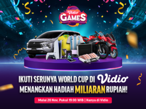 Vidio Games World Cup berhadiah