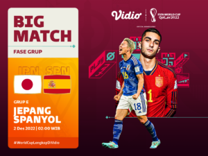 Partai Hidup-Mati: Jepang vs Spanyol Serikat, Berikut Jadwal dan Link Live Streaming di Vidio!