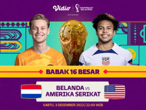 Babak 16 Besar Piala Dunia Qatar 2022: Belanda vs Amerika Serikat, Berikut Jadwal dan Link Live Streaming di Vidio!