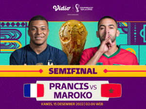 Partai Semi-finals Piala Dunia 2022: Prancis vs Maroko, Berikut Prediksi, Jadwal dan Link Live Streamingnya!