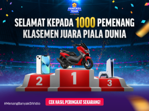 Pengumuman: 1000 Pemenang Klasemen Juara Piala Dunia 2022 di Fantasy Team!