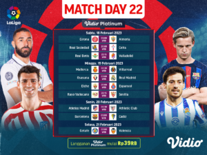 Liga Spanyol 2022/2023 Matchday 22