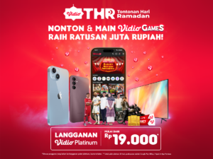 promo Vidio Platinum THR Rp19.000