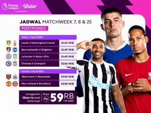 Live Streaming Liga Inggris Pekan Tunda