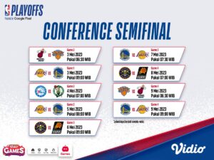 Jadwal Live Streaming NBA 2023 Semifinal