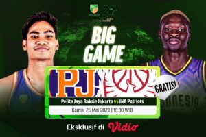 Live Streaming Pelita Jaya vs INA Patriots