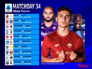 Jadwal Siaran Langsung Liga Italia Matchday 34