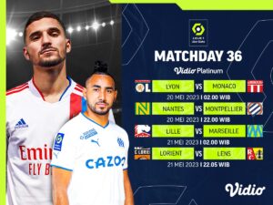 Jadwal Live Streaming Liga Prancis Matchday 36