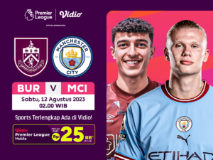 Burnley vs Manchester City, Sabtu 12 Agustus 2023. Liga Inggris 2023/2024