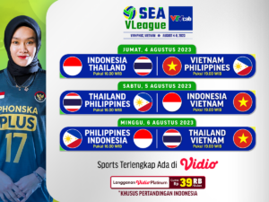 Jadwal Siaran Langsung SEA VLeague 2023